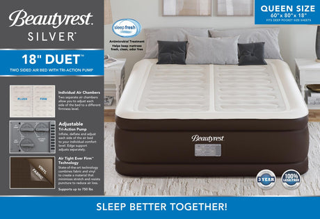 Boyd Sleep Queen Beautyrest Silver Duet Express Air Mattress - Ornate Home