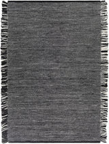 Boyden Black Area Rug with Tassels - Clearance - Ornate Home