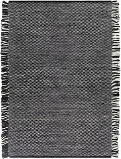 Boyden Black Area Rug with Tassels - Clearance - Ornate Home