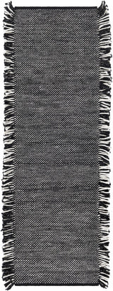 Boyden Black Area Rug with Tassels - Clearance - Ornate Home