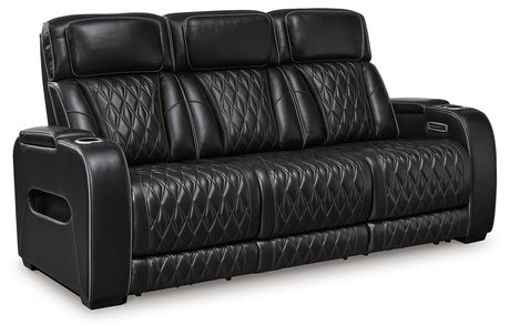 Boyington Black Power Reclining Sofa, Loveseat and Recliner - Ornate Home