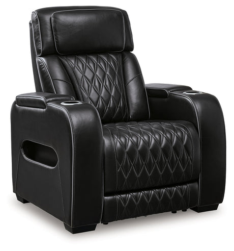 Boyington Black Power Reclining Sofa, Loveseat and Recliner - Ornate Home