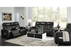 Boyington Black Power Reclining Sofa, Loveseat and Recliner - Ornate Home