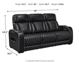Boyington Black Power Reclining Sofa (Online Special Price) - Ornate Home