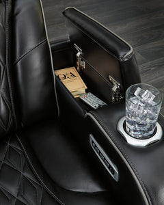 Boyington Black Power Reclining Sofa - Ornate Home
