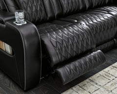 Boyington Black Power Reclining Sofa - Ornate Home