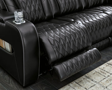 Boyington Black Power Reclining Sofa - Ornate Home