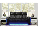 Boyington Black Power Reclining Sofa and Loveseat - Ornate Home