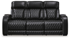 Boyington Black Power Reclining Sofa and Loveseat - Ornate Home