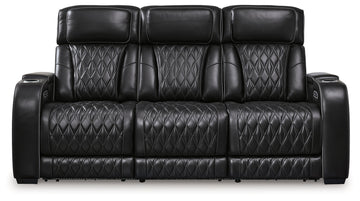 Boyington Black Power Reclining Sofa and Loveseat - Ornate Home
