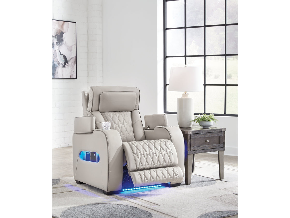 Boyington Gray Power Recliner (Online Special Price) - Ornate Home
