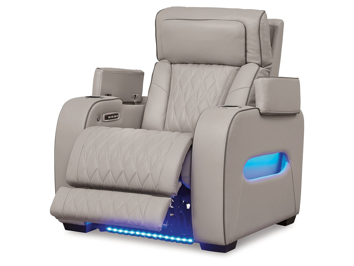 Boyington Gray Power Recliner (Online Special Price) - Ornate Home