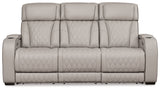 Boyington Gray Power Reclining Sofa, Loveseat and Recliner (Online Special Price) - Ornate Home