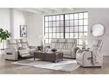 Boyington Gray Power Reclining Sofa, Loveseat and Recliner - Ornate Home