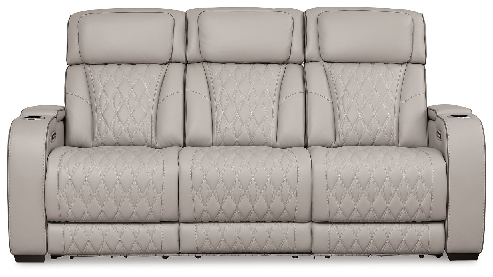 Boyington Gray Power Reclining Sofa, Loveseat and Recliner - Ornate Home