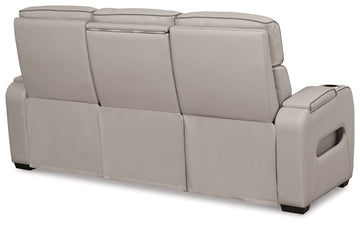 Boyington Gray Power Reclining Sofa, Loveseat and Recliner - Ornate Home