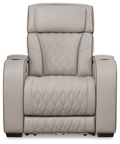Boyington Gray Power Reclining Sofa, Loveseat and Recliner - Ornate Home