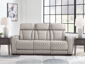 Boyington Gray Power Reclining Sofa (Online Special Price) - Ornate Home