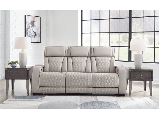 Boyington Gray Power Reclining Sofa (Online Special Price) - Ornate Home