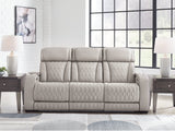 Boyington Gray Power Reclining Sofa (Prime Sale) - Ornate Home