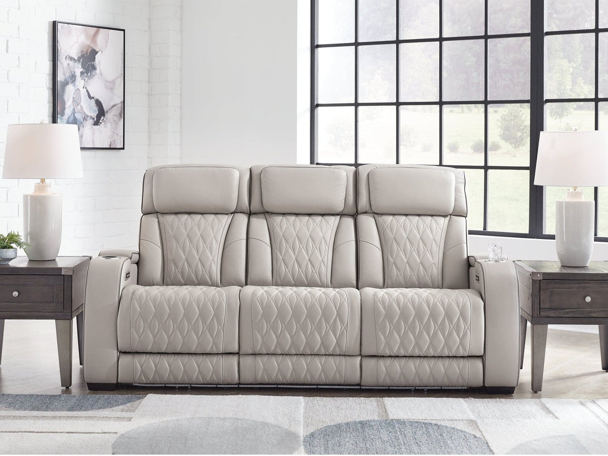 Boyington Gray Power Reclining Sofa (Prime Sale) - Ornate Home