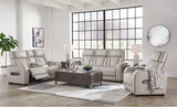 Boyington Gray Power Reclining Sofa and Loveseat (Online Special Price) - Ornate Home