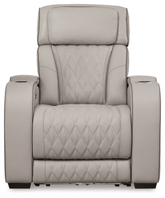 Boyington Gray Power Reclining Sofa and Recliner - Ornate Home