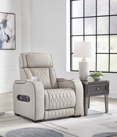 Boyington Gray Power Reclining Sofa and Recliner - Ornate Home