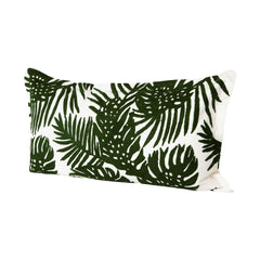 Boyle Green 13x21 Tropical Palm Leaf Decorative Pillow Cover - Ornate Home