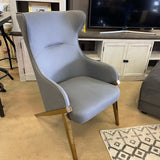 Bozarro Slate & Bronze Accent Chair - Ornate Home