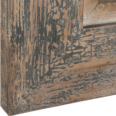Bozeman Distressed Blue Mirror - Ornate Home