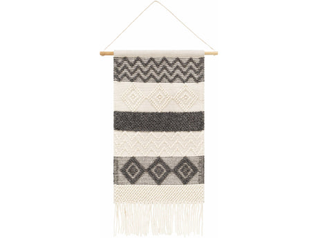 Bracebridge Monochrome Geometric Pattern Wall Hanging - Ornate Home