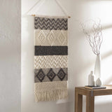 Bracebridge Monochrome Geometric Pattern Wall Hanging - Ornate Home