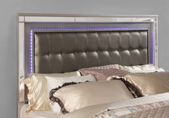 Brachium Silver 5 Pc. Queen Bedroom Set w/ Chest - Ornate Home