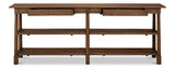 Bracken Brown Large Console Table