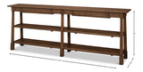 Bracken Brown Large Console Table