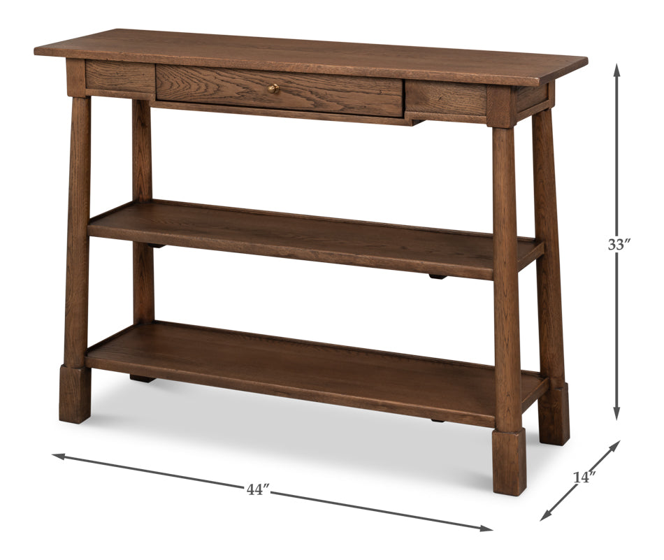 Bracken Brown Small Console Table