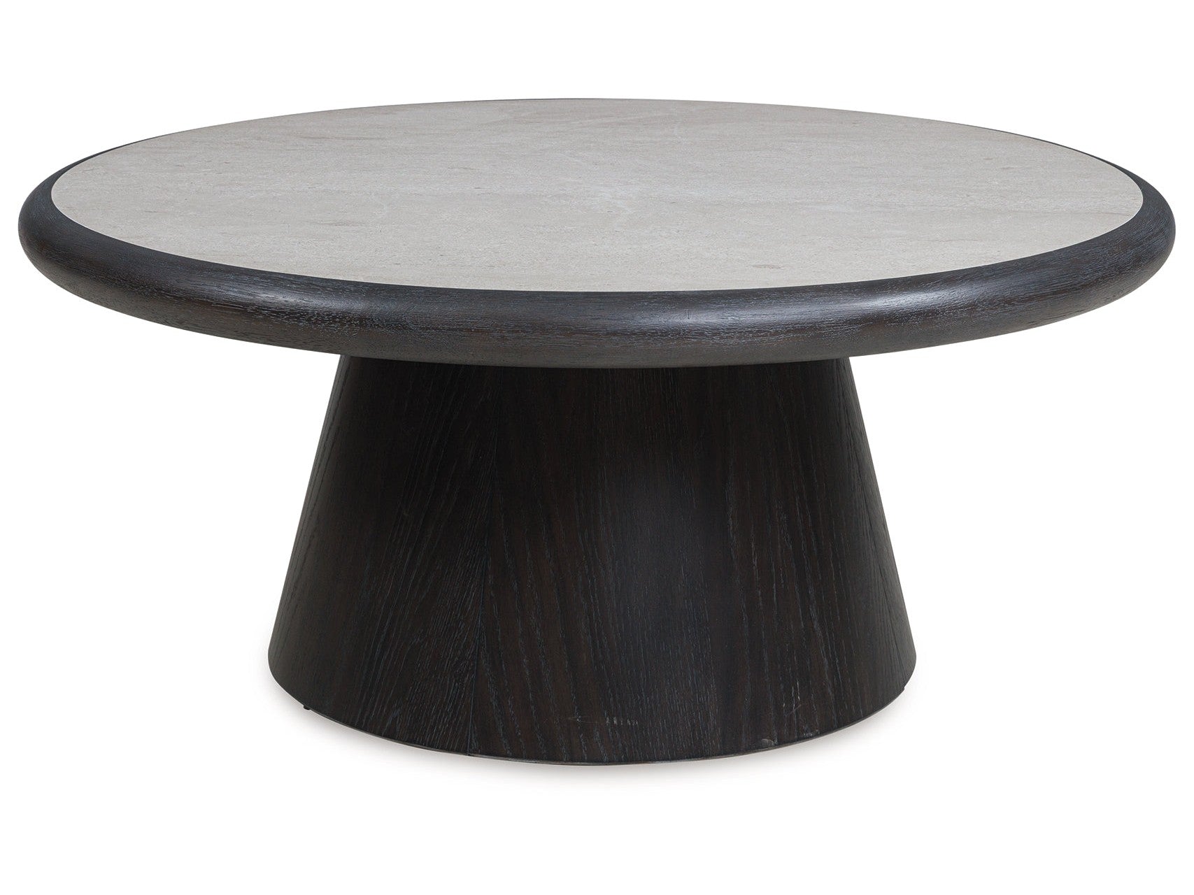 Bracken French Black Round Cocktail Table - Ornate Home