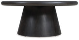Bracken French Black Round Cocktail Table - Ornate Home