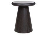Bracken French Black Round End Table - Ornate Home