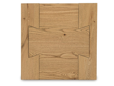 Bracken Light Brown Square End Table - Ornate Home