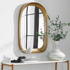Bradano Brass Arch Mirror - Ornate Home