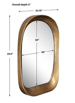 Bradano Brass Arch Mirror - Ornate Home