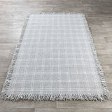 Bradbury Check Pearl/Gray Wool Rug - Ornate Home
