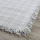 Bradbury Check Pearl/Gray Wool Rug - Ornate Home