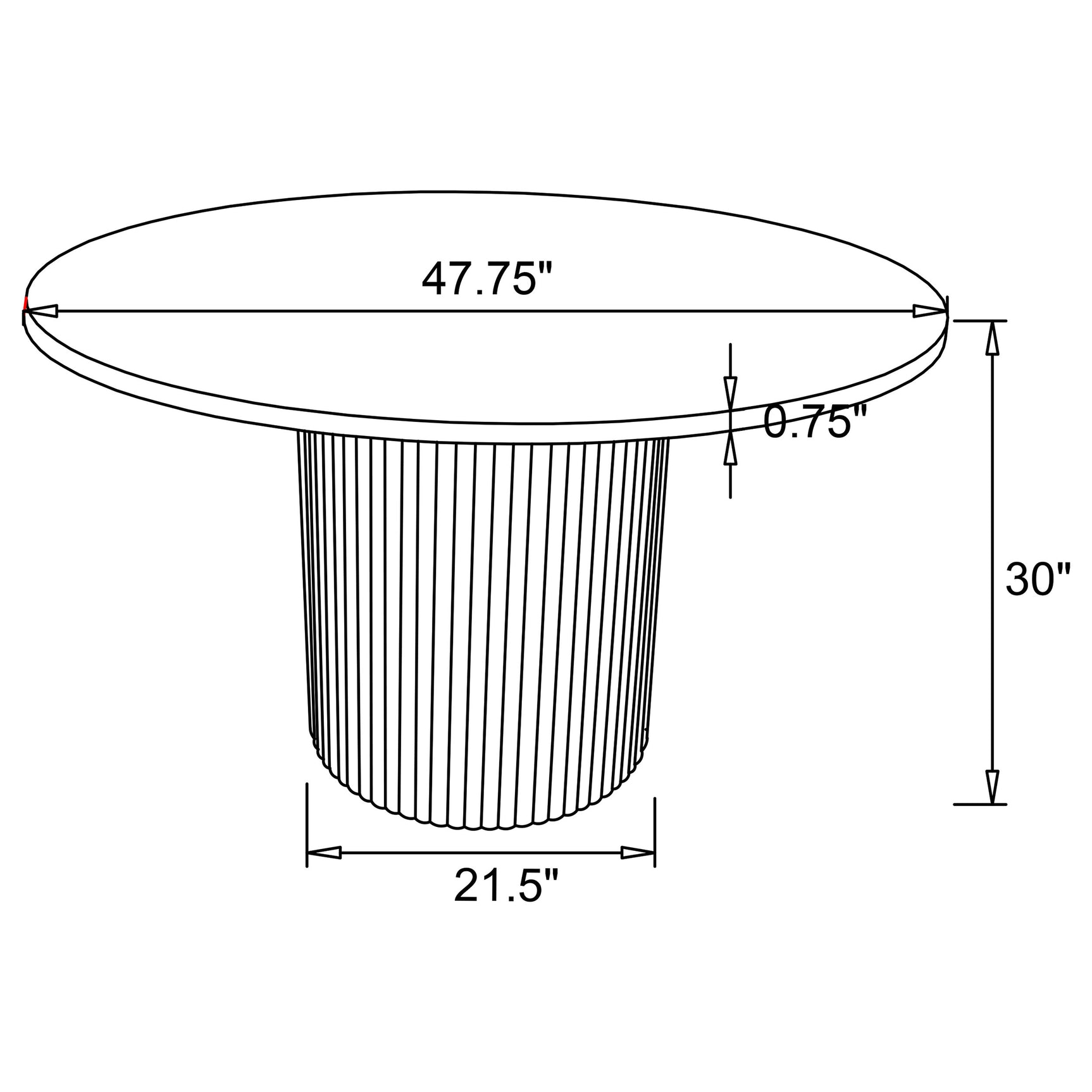 Bradbury Natural Dining Room Table - Ornate Home