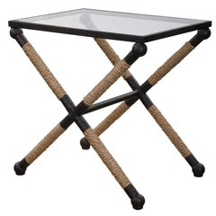 Braddock Black Coastal Accent Table - Ornate Home