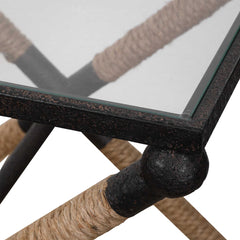 Braddock Black Coastal Accent Table - Ornate Home