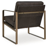 Bradett Dark Brown/Gold Accent Chair (Online Special Price) - Ornate Home