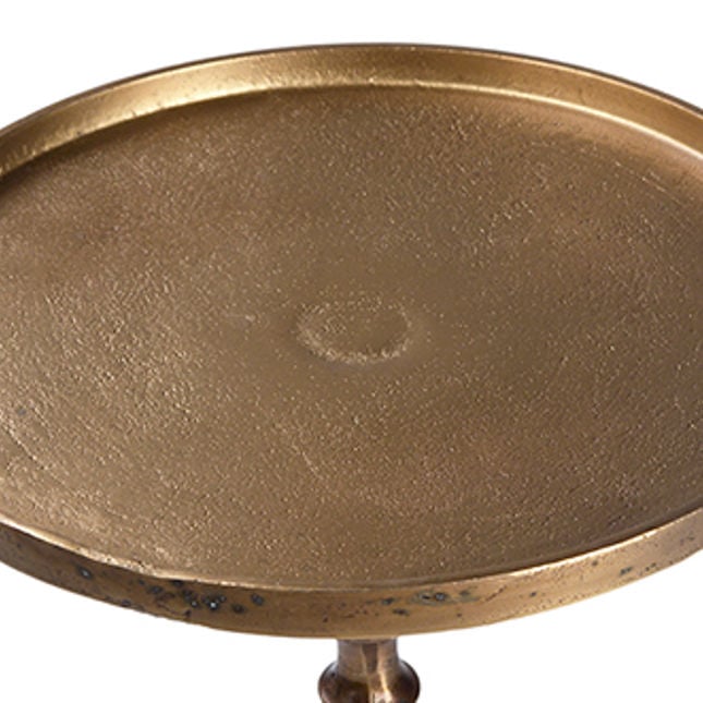 Bradford Antique Brass Side Table - Ornate Home